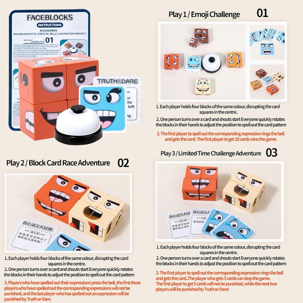 Faceblocks – لعبة تحديات عائلية ممتعة للكبار والصغار